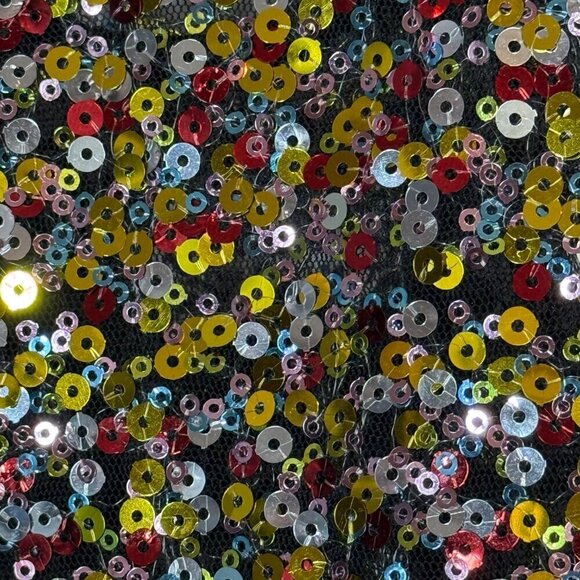 Free People Sequin Mini Slip Dress Gold Black Party Cocktail Small - Picture 7 of 11